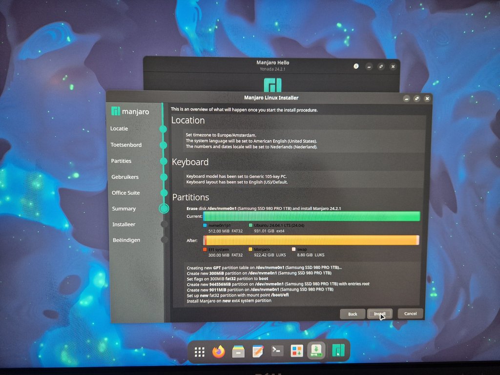 Installation summary